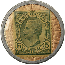 Coin, France, Atlantic Hotel, Nice, 5 Centesimi, Timbre-Monnaie, AU(55-58)