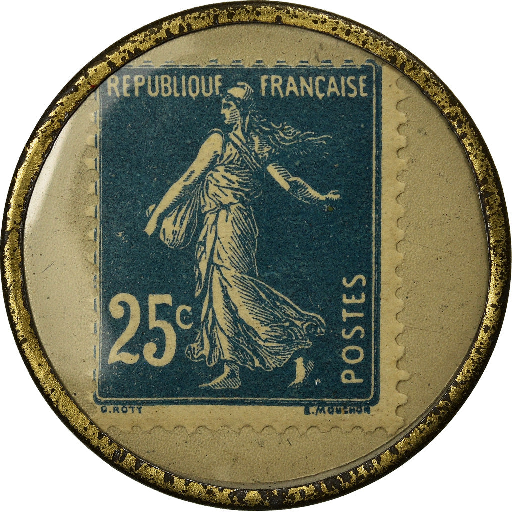 Münze, Frankreich, Chicorée V.Groux, Blendecques, 25 Centimes, Timbre-Monnaie