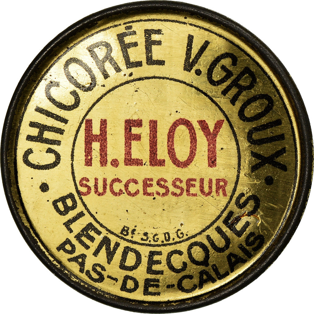 Münze, Frankreich, Chicorée V.Groux, Blendecques, 25 Centimes, Timbre-Monnaie