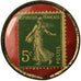 Coin, France, Genièvre de l'Abbaye, Loos-lez-Lille, 5 Centimes, Timbre-Monnaie