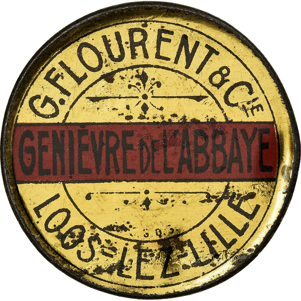 Monnaie, France, Genièvre de l'Abbaye, Loos-lez-Lille, 5 Centimes