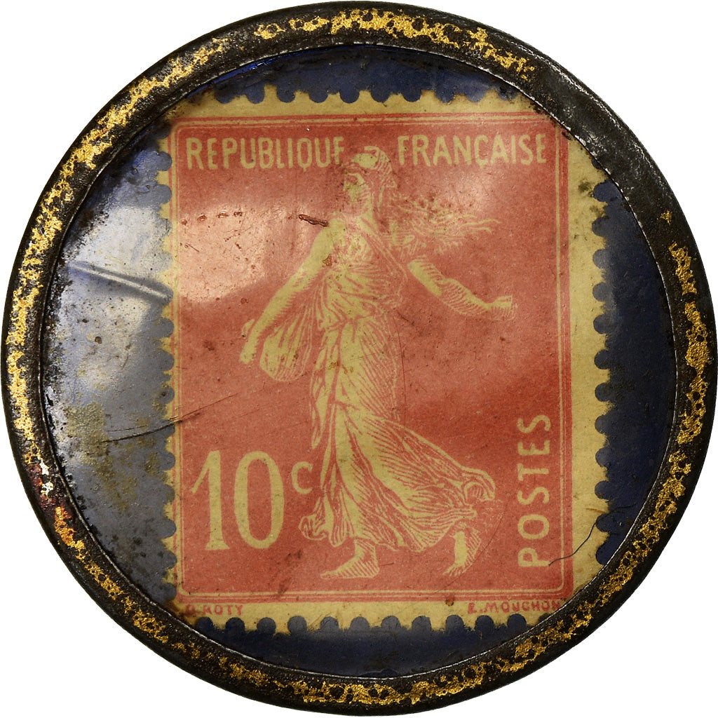 Münze, Frankreich, Gargantua, Poissons, Lorient, 10 Centimes, Timbre-Monnaie