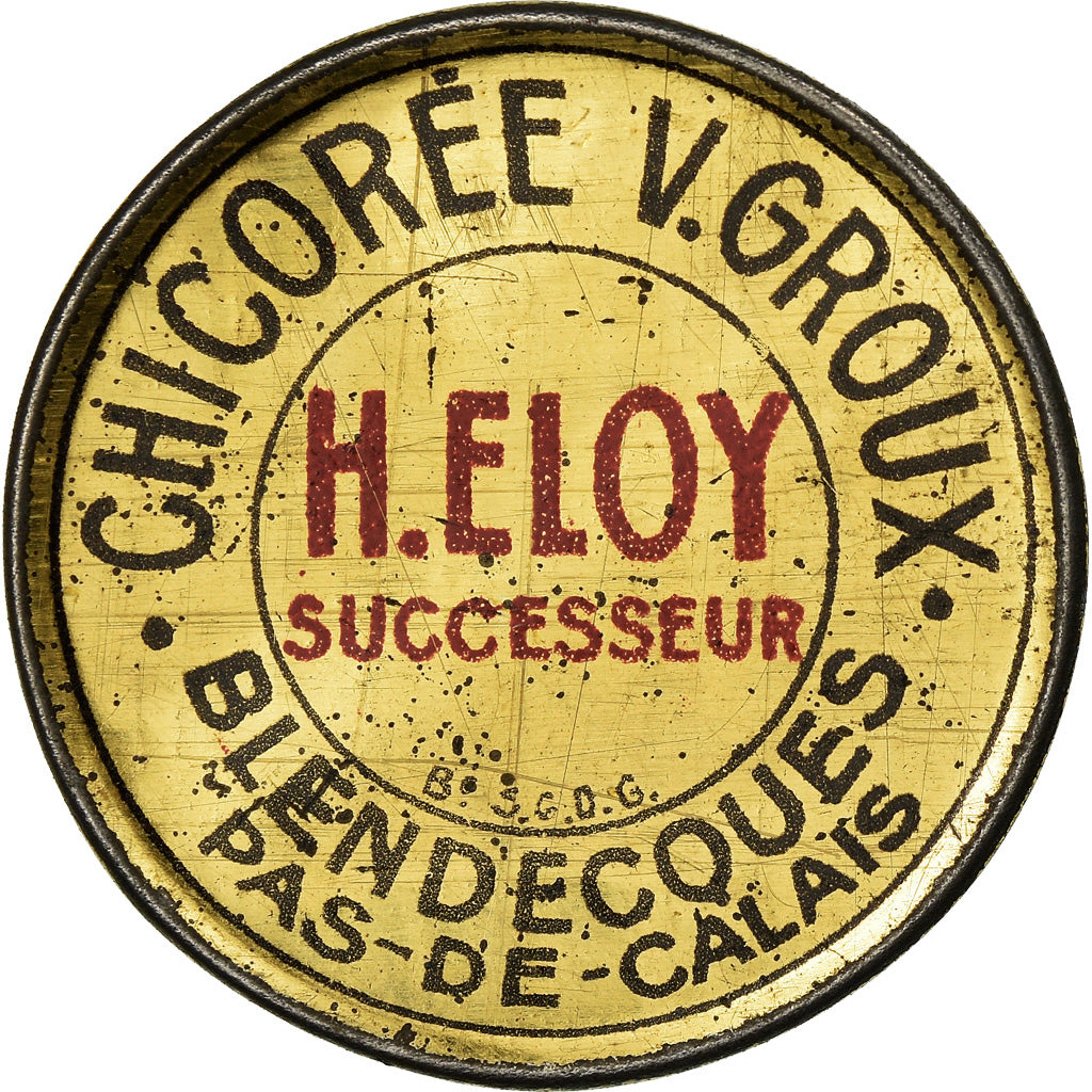 Moneta, Francja, Chicorée V.Groux, Blendecques, 10 Centimes, Undated