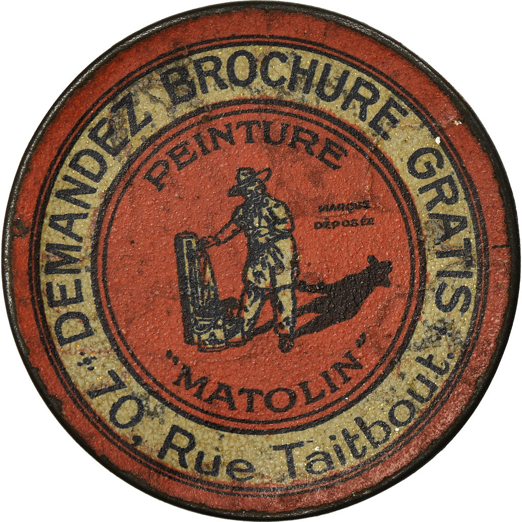 Münze, Frankreich, Peinture Matolin, 10 Centimes, Timbre-Monnaie, VZ, Métal