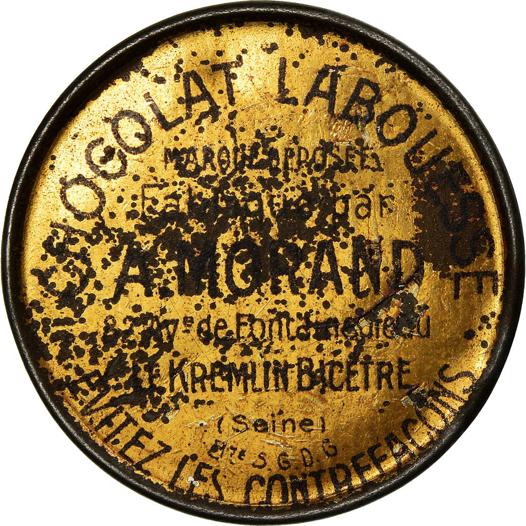 Moneda, Francia, Chocolat Labouesse, Morand, 10 Centimes, Timbre-Monnaie, MBC