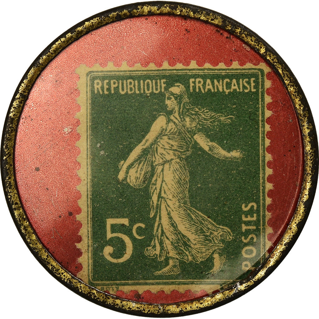 Monnaie, France, Charbons Lecluselle Becquart Lille, 5 Centimes, Timbre-Monnaie