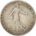 France, Semeuse, 50 Centimes, 1916, Silver, Toned, KM:854