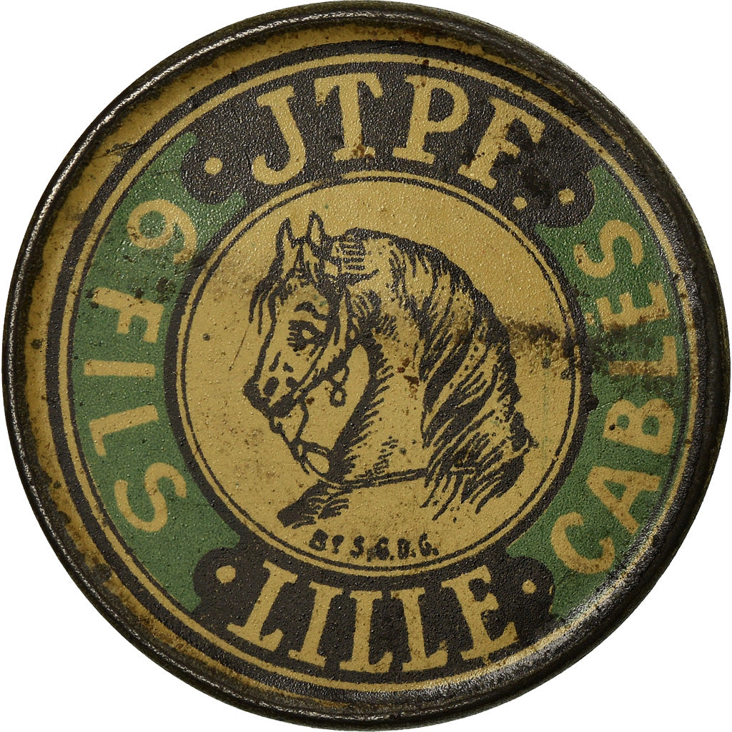 Monnaie, France, 6 Fils Cables JTPF, Lille, 10 Centimes, Timbre-Monnaie, SUP