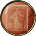 Moeda, França, Produits chimiques d'Auby, 10 Centimes, Timbre-Monnaie