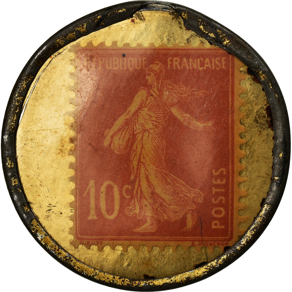 Munten, Frankrijk, Aux Dames, Bordeaux, 10 Centimes, Timbre-Monnaie, PR, Métal