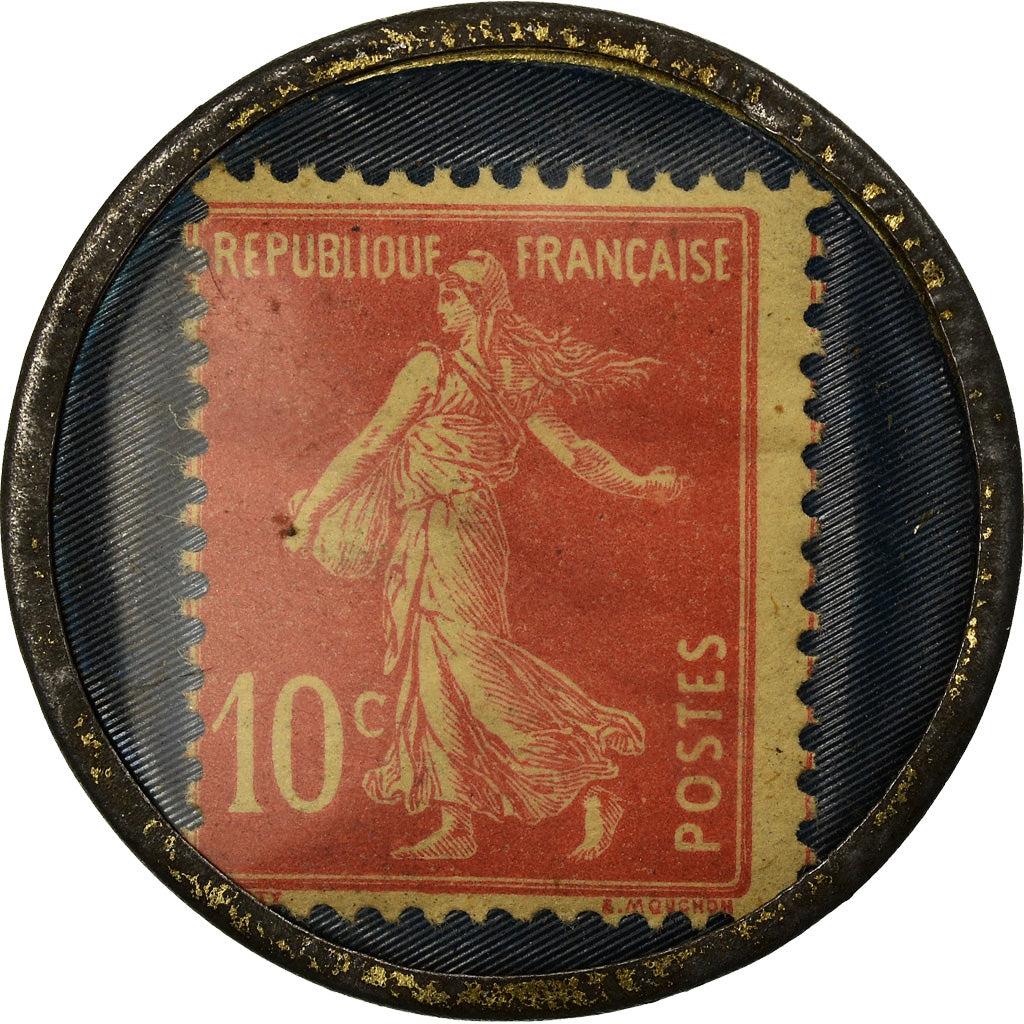 Moneta, Francja, Emailleries Aubry, Saultain, 10 Centimes, Undated