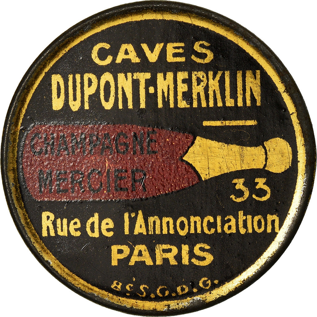 Moneta, Francia, Caves Dupont-Merklin, Champagne Mercier, 5 Centimes