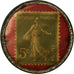 Coin, France, Pharmacie Centrale, Nadeau, Lille, 5 Centimes, Timbre-Monnaie