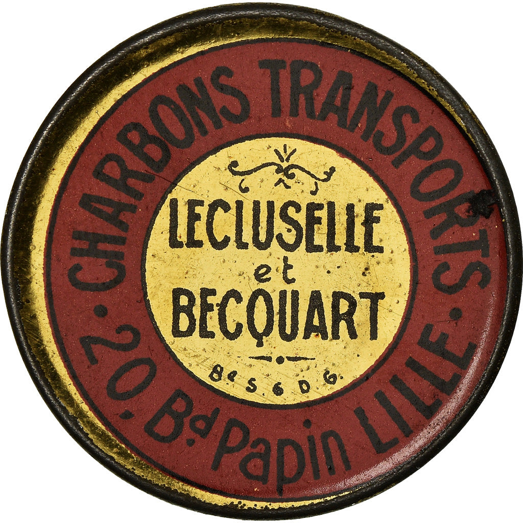 Münze, Frankreich, Charbons Lecluselle Becquart Lille, 10 Centimes