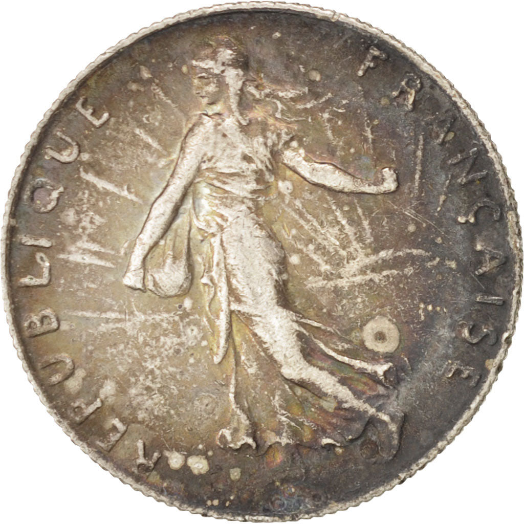Coin, France, Semeuse, 50 Centimes, 1919, Paris, EF(40-45), Silver, KM:854