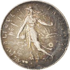 Coin, France, Semeuse, 50 Centimes, 1919, Paris, EF(40-45), Silver, KM:854