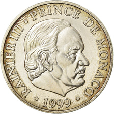 Coin, Monaco, Rainier III, 100 Francs, 1999, Paris, AU(55-58), Silver, KM:175