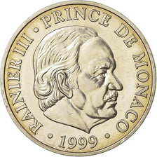 Coin, Monaco, Rainier III, 100 Francs, 1999, Paris, AU(55-58), Silver, KM:175