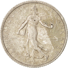 Coin, France, Semeuse, Franc, 1917, Paris, AU(50-53), Silver, KM:844.1