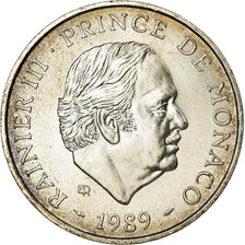 Coin, Monaco, Rainier III, 100 Francs, 1989, AU(55-58), Silver, KM:164