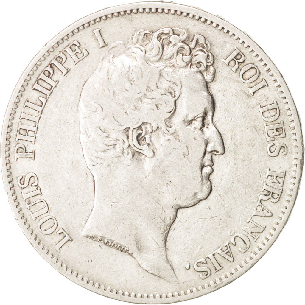 France, Louis-Philippe, 5 Francs, 1830, Paris, Silver, KM:736.1, Gadoury:676a