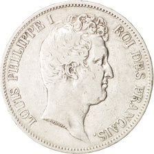 France, Louis-Philippe, 5 Francs, 1830, Paris, Silver, KM:736.1, Gadoury:676a
