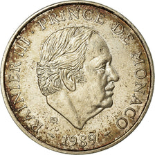Coin, Monaco, Rainier III, 100 Francs, 1989, AU(55-58), Silver, KM:164