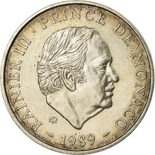 Coin, Monaco, Rainier III, 100 Francs, 1989, AU(55-58), Silver, KM:164