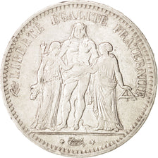 France, Hercule, 5 Francs, 1849, Paris, Argent, KM:756.1, Gadoury:683