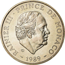 Coin, Monaco, Rainier III, 100 Francs, 1989, AU(55-58), Silver, KM:164