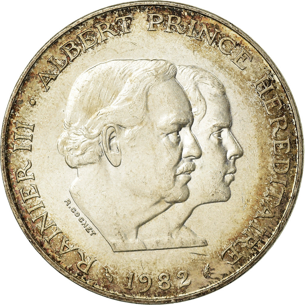 Coin, Monaco, Rainier III, 100 Francs, 1982, AU(55-58), Silver, KM:161