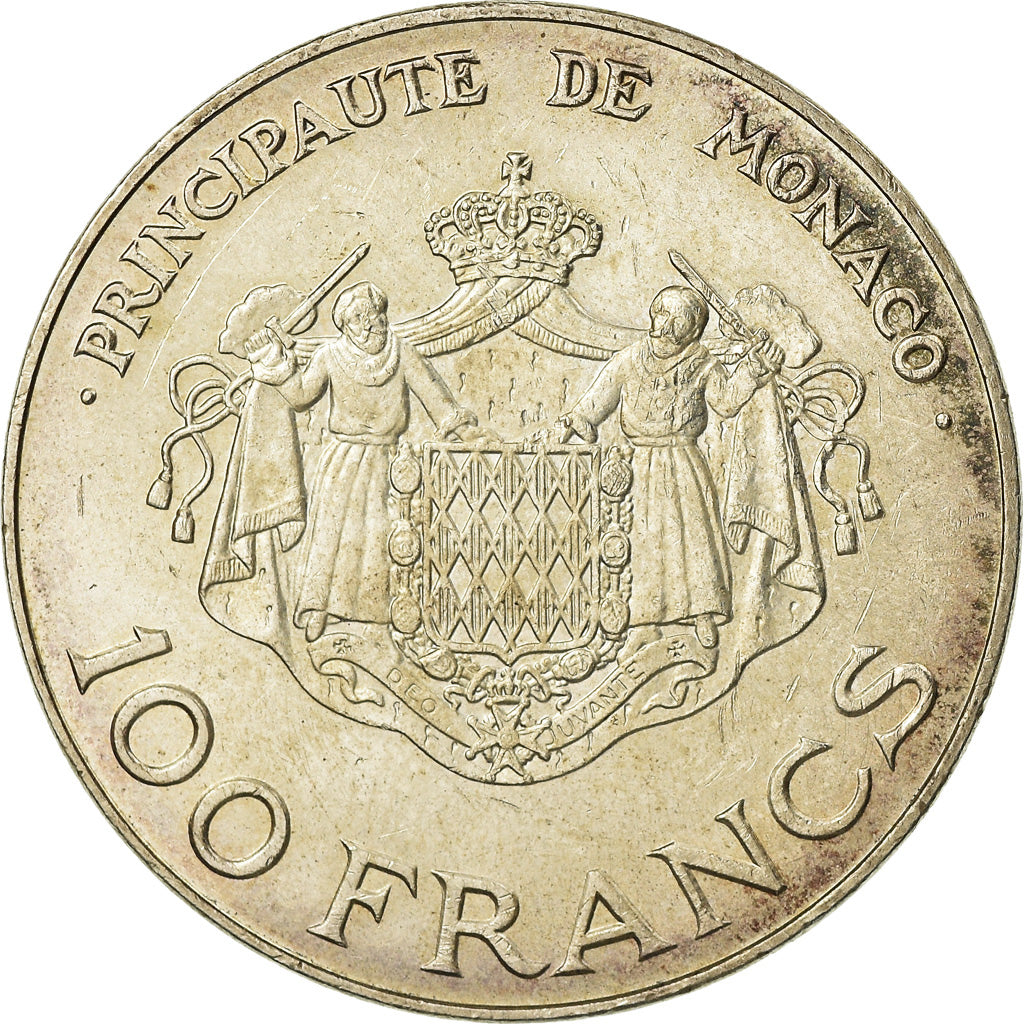 Coin, Monaco, Rainier III, 100 Francs, 1982, AU(55-58), Silver, KM:161