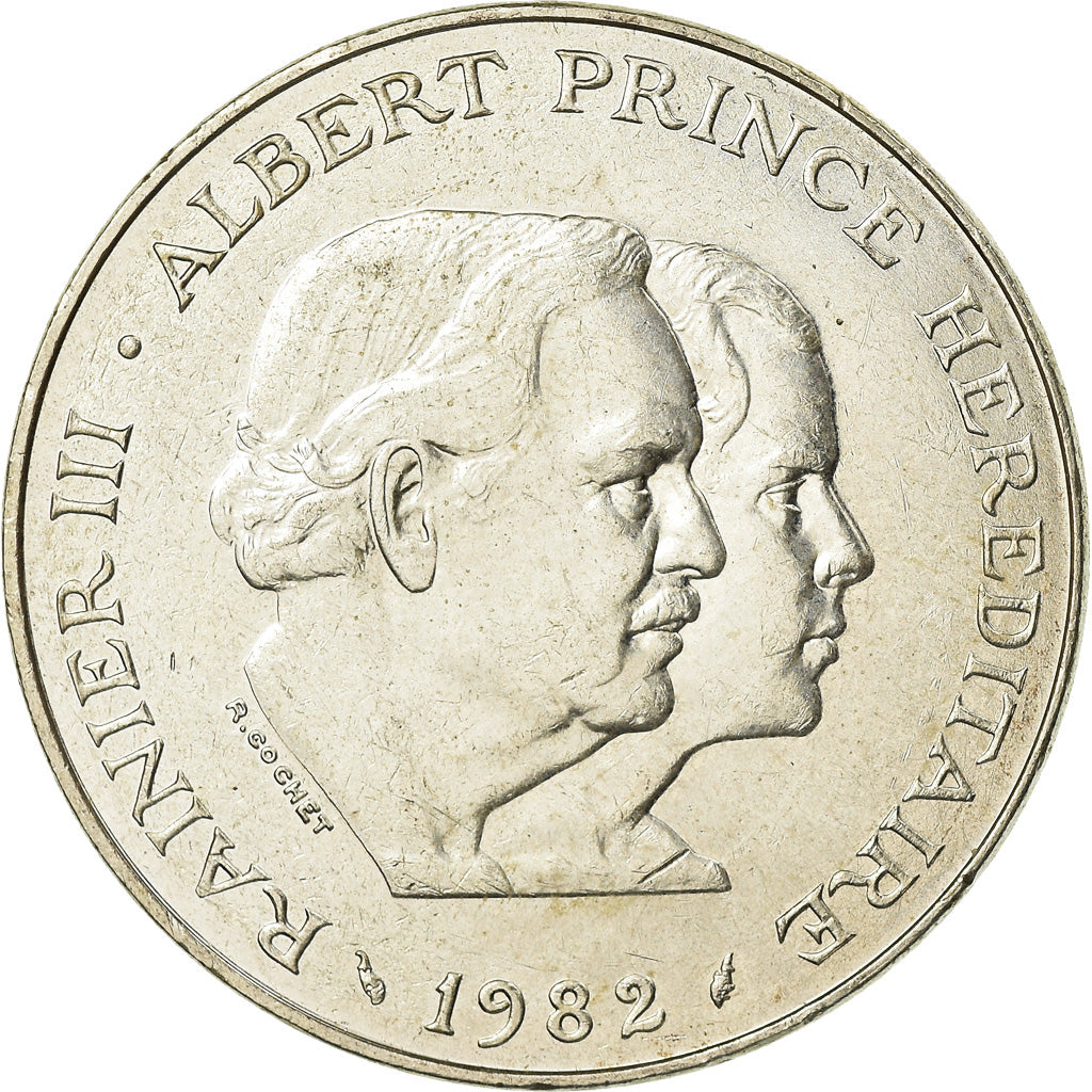 Coin, Monaco, Rainier III, 100 Francs, 1982, AU(55-58), Silver, KM:161