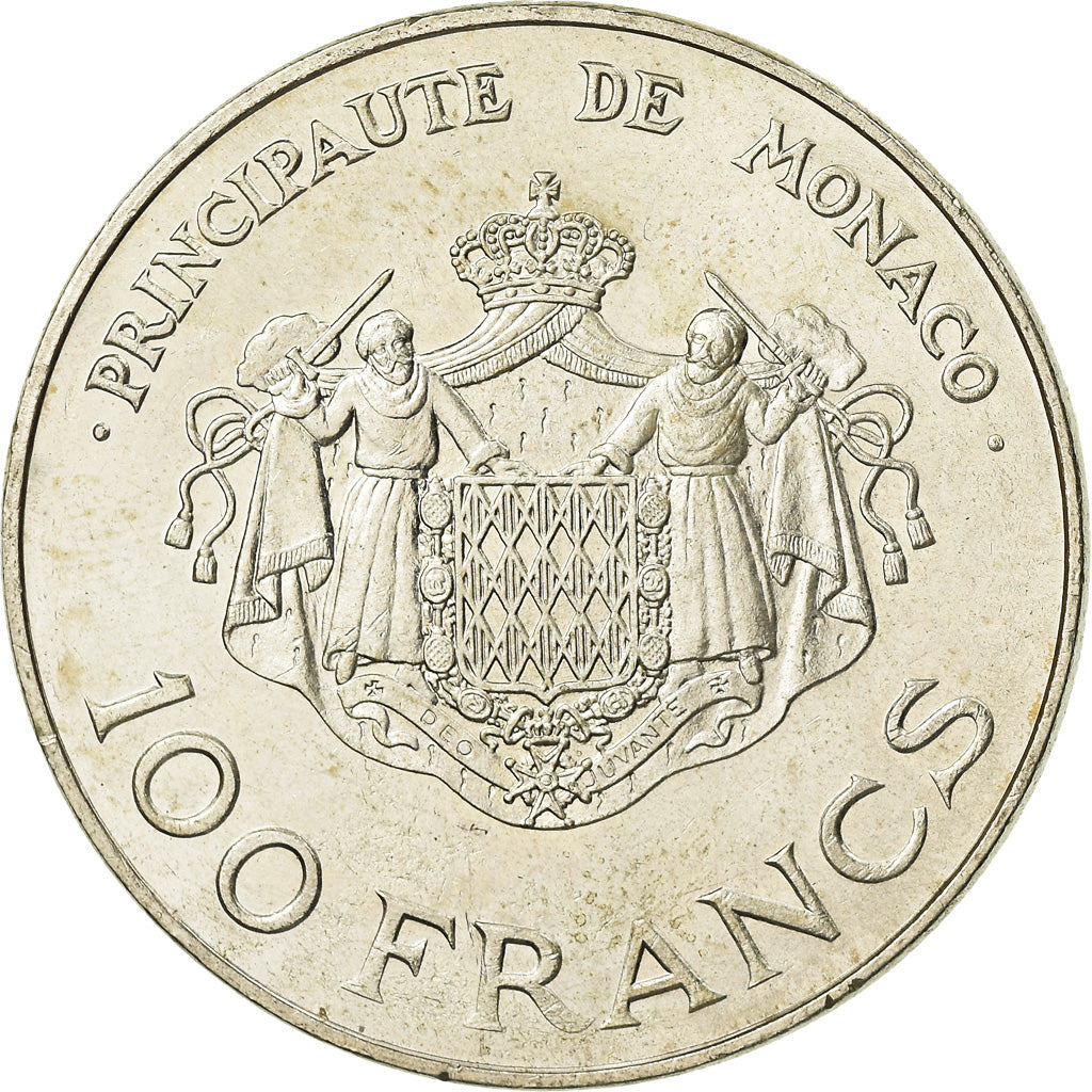 Coin, Monaco, Rainier III, 100 Francs, 1982, AU(55-58), Silver, KM:161