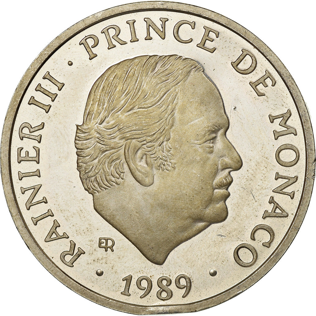 Monaco, Medaille, 40 ème Anniversaire de Rainier III, 1989, PR, Zilver