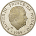 Monaco, Medaille, 40 ème Anniversaire de Rainier III, 1989, PR, Zilver