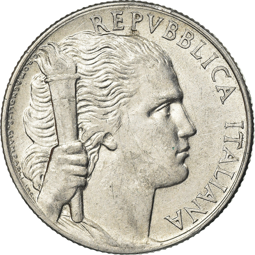 Coin, Italy, 5 Lire, 1948, Rome, EF(40-45), Aluminum, KM:89