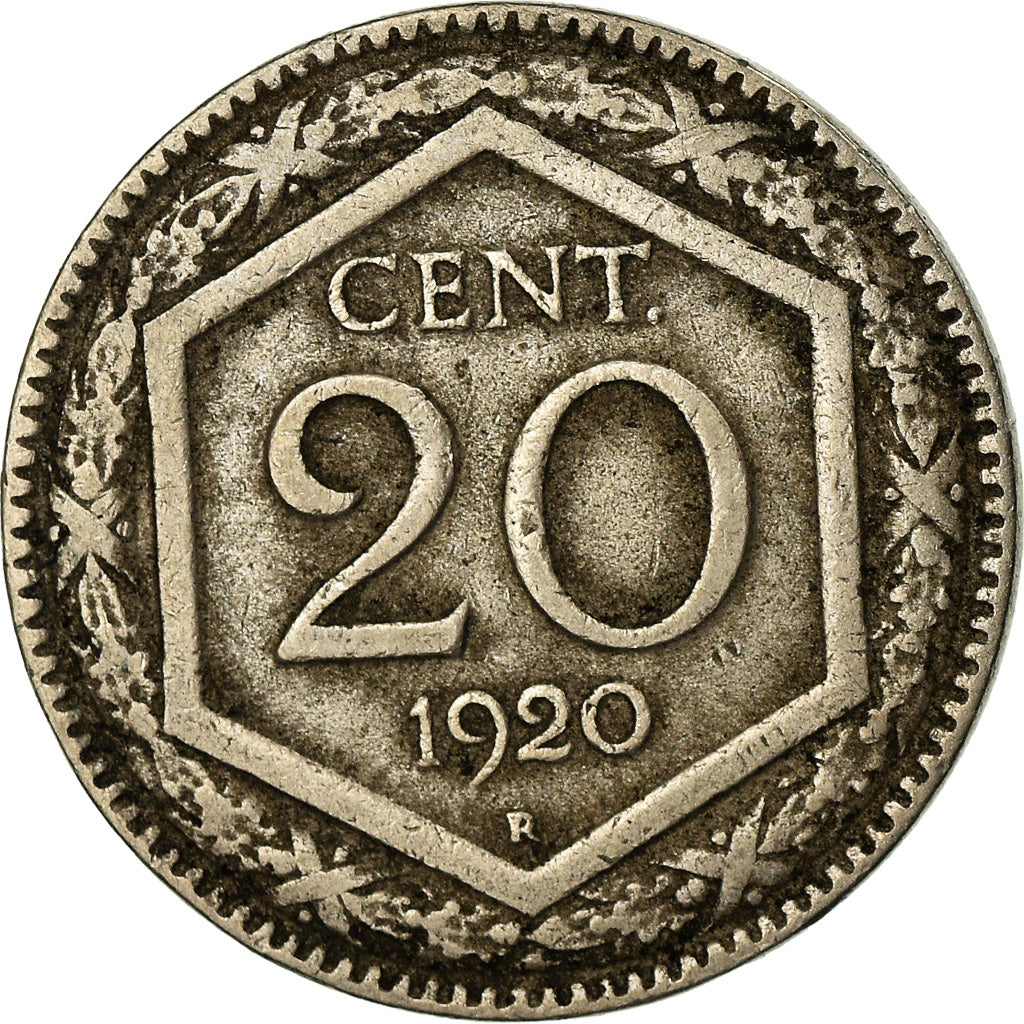 Coin, Italy, Vittorio Emanuele III, 20 Centesimi, 1920, Rome, EF(40-45)