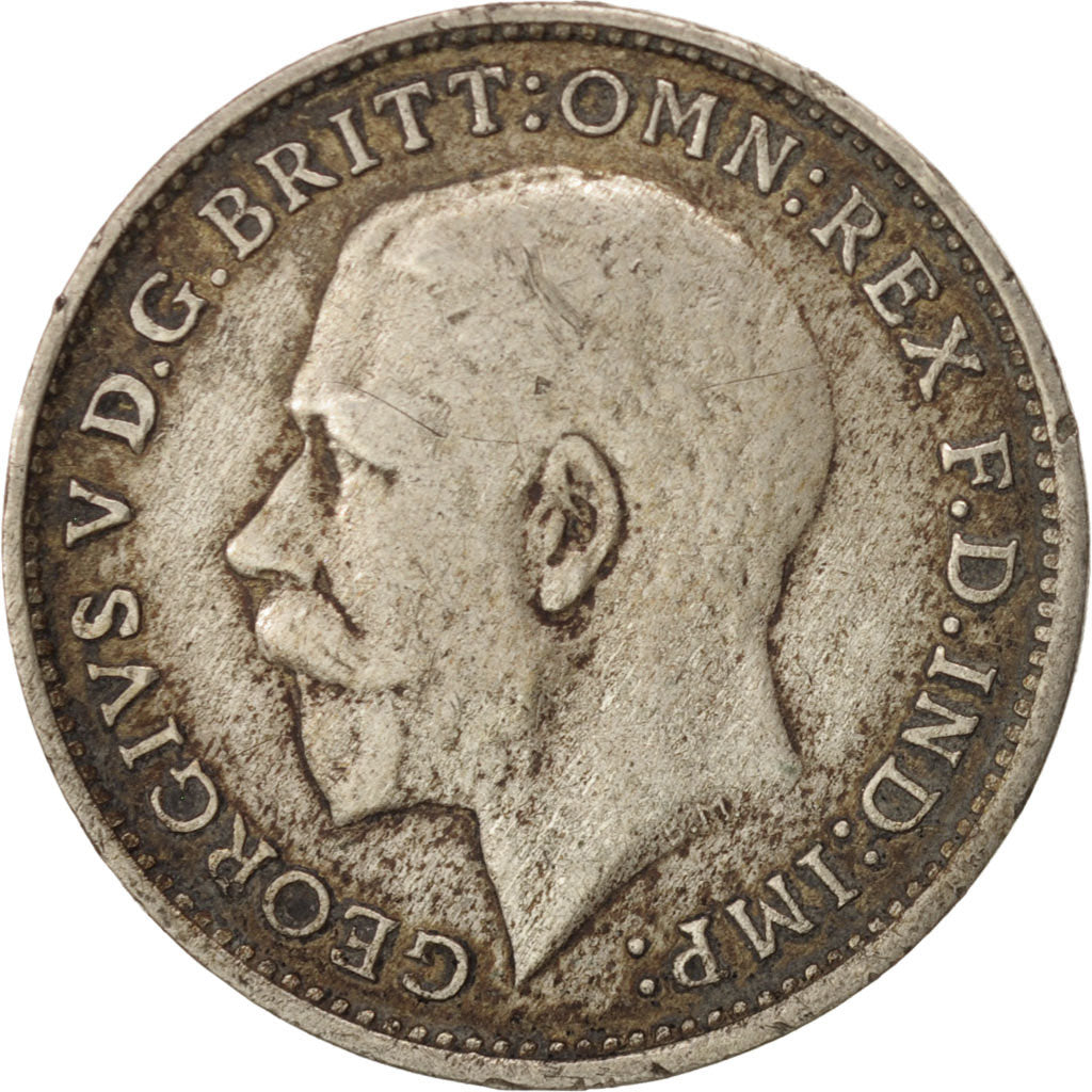 Great Britain, George V, 3 Pence, 1921, Silver, KM:813a