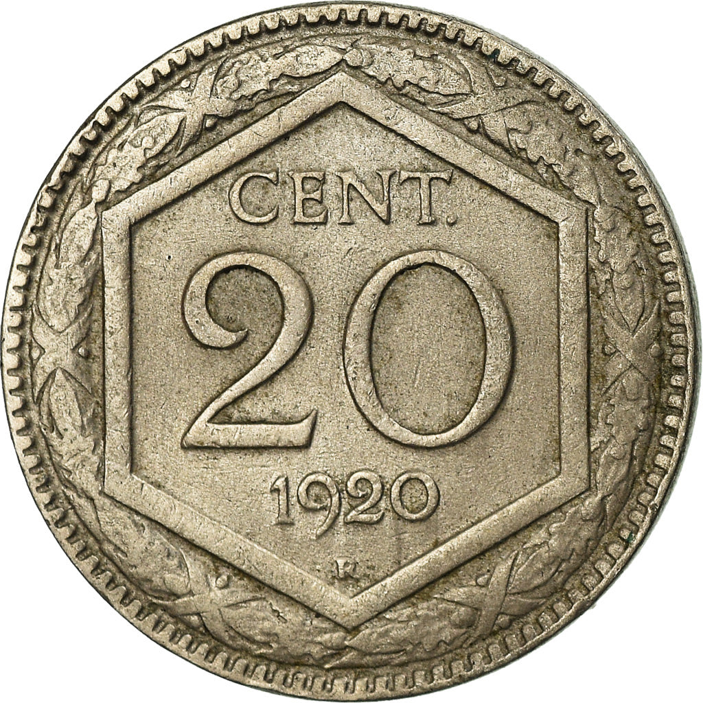 Coin, Italy, Vittorio Emanuele III, 20 Centesimi, 1920, Rome, EF(40-45)