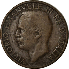 Monnaie, Italie, Vittorio Emanuele III, 10 Centesimi, 1931, Rome, TB+, Bronze