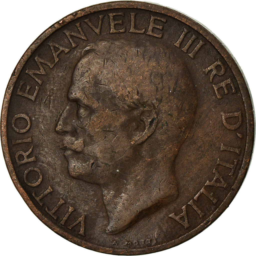 Coin, Italy, Vittorio Emanuele III, 10 Centesimi, 1933, Rome, EF(40-45), Bronze