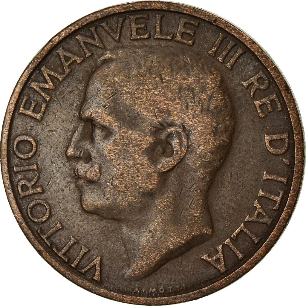 Münze, Italien, Vittorio Emanuele III, 10 Centesimi, 1934, Rome, SS, Bronze