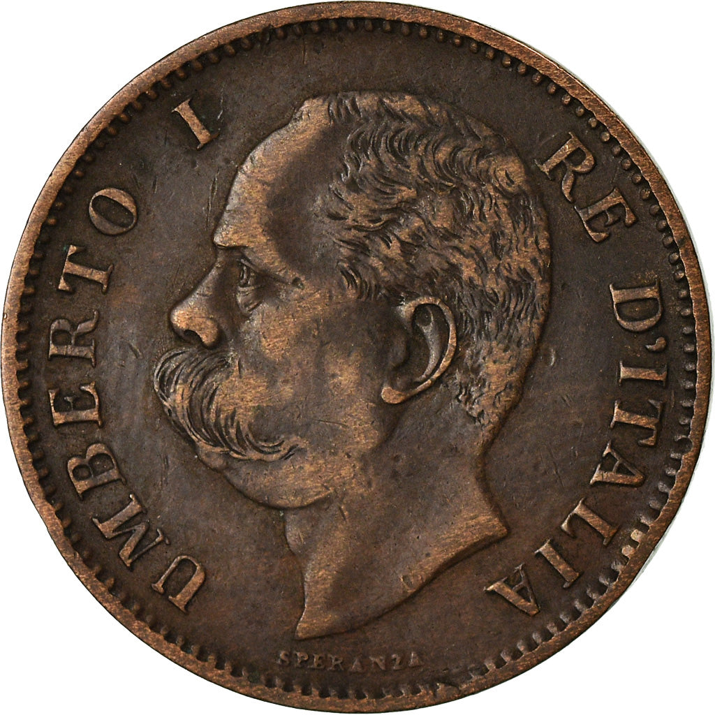 Coin, Italy, Umberto I, 5 Centesimi, 1896, Rome, EF(40-45), Copper, KM:31