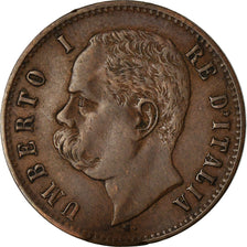 Coin, Italy, Umberto I, 2 Centesimi, 1896, Rome, VF(30-35), Copper, KM:30