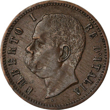 Moneda, Italia, Umberto I, 2 Centesimi, 1900, Rome, MBC, Cobre, KM:30
