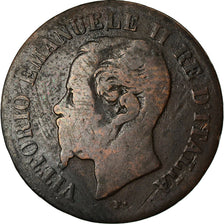 Monnaie, Italie, Vittorio Emanuele II, 2 Centesimi, 1862, Naples, TB, Cuivre