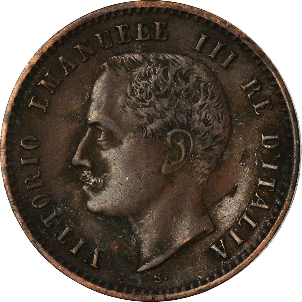 Moneta, Italia, Vittorio Emanuele III, 2 Centesimi, 1903, Rome, MB, Bronzo
