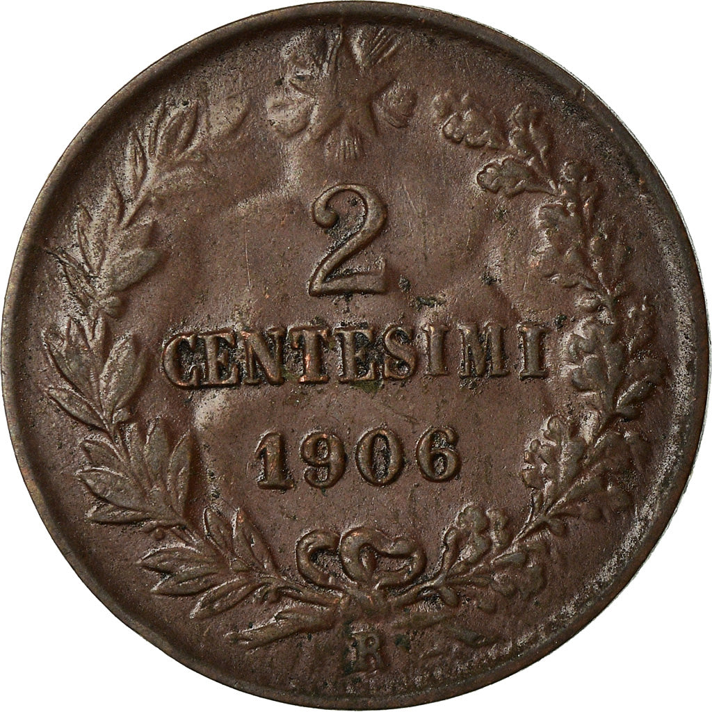 Monnaie, Italie, Vittorio Emanuele III, 2 Centesimi, 1906, Rome, TTB, Bronze