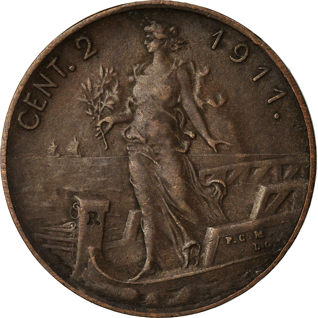 Coin, Italy, Vittorio Emanuele III, 2 Centesimi, 1911, Rome, EF(40-45), Bronze